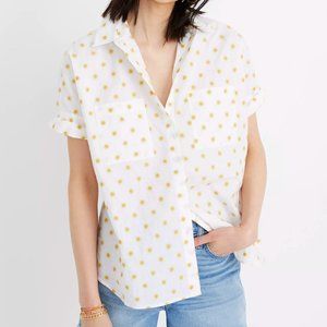 Madewell Sun Embroidered Courier Shirt in XXS